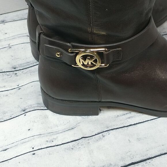 Michael Kors Dark Brown Riding Boots SZ 9.5M - Picture 9 of 10
